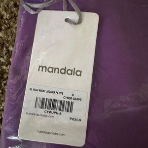 Mandala jogger scrub pants